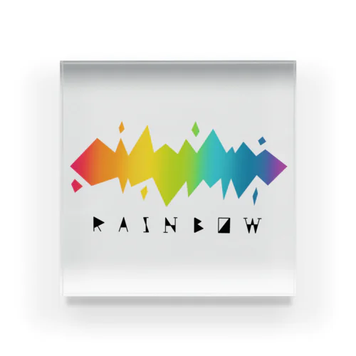rainbow-W Acrylic Block