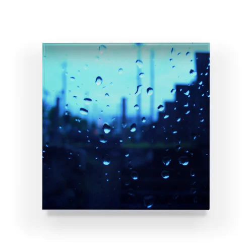 トイデジ　雨 Acrylic Block