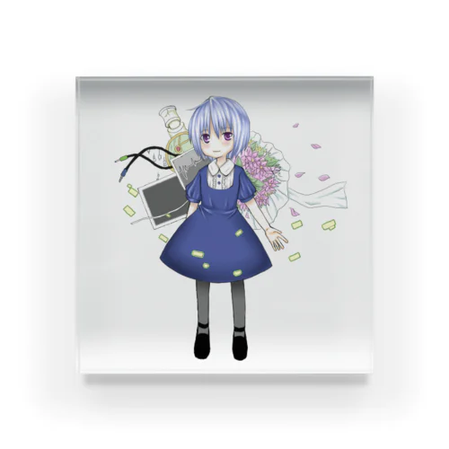 佇む少女 Acrylic Block