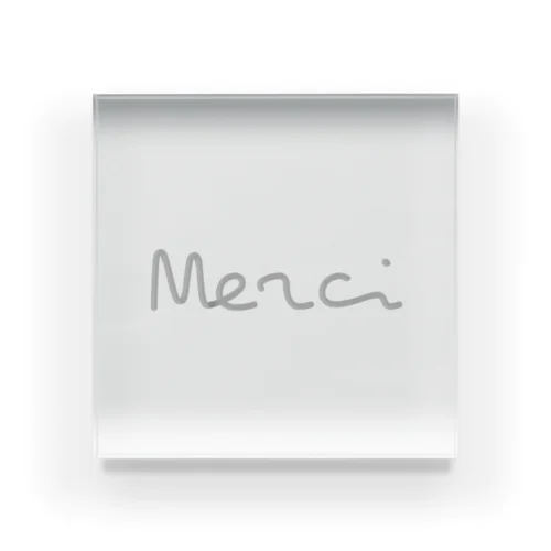 Merci Acrylic Block