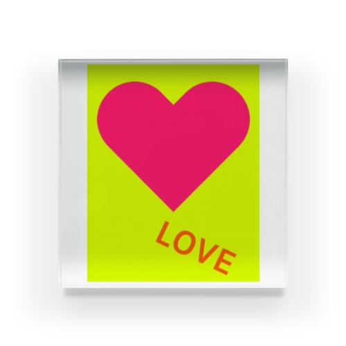 LOVE Acrylic Block