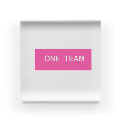 ONE TEAM Acrylic Block