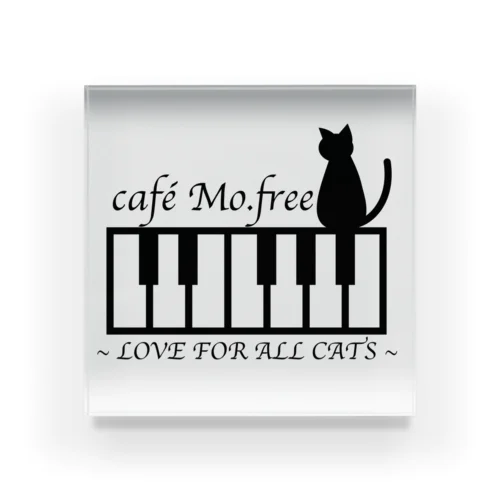 cafe Mo.freeロゴ Acrylic Block