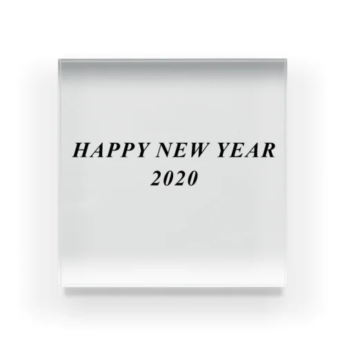 HAPPY NEW YEAR 2020 アクリルブロック