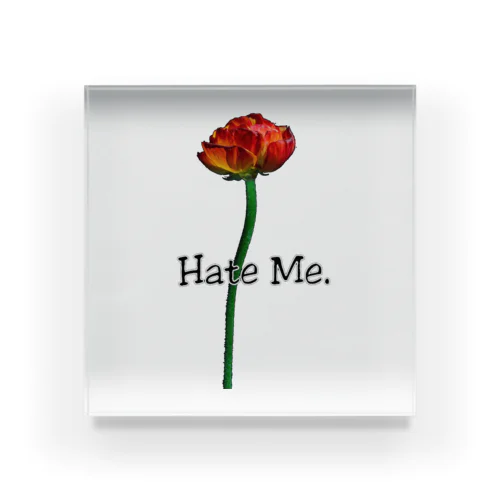 「Hate Me FLOWER」 アクリルブロック