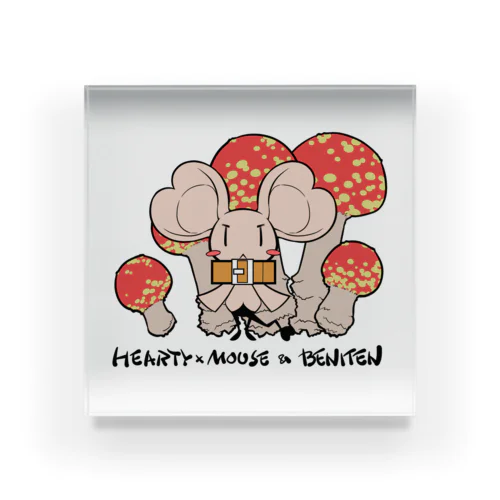 HEARTY×MOUSE&BENITEN Acrylic Block