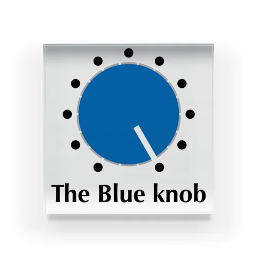 Knob series The Blue knob Acrylic Block