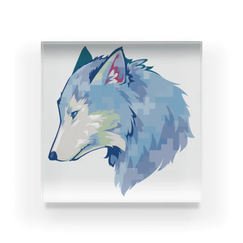 Winter/Wolf Acrylic Block