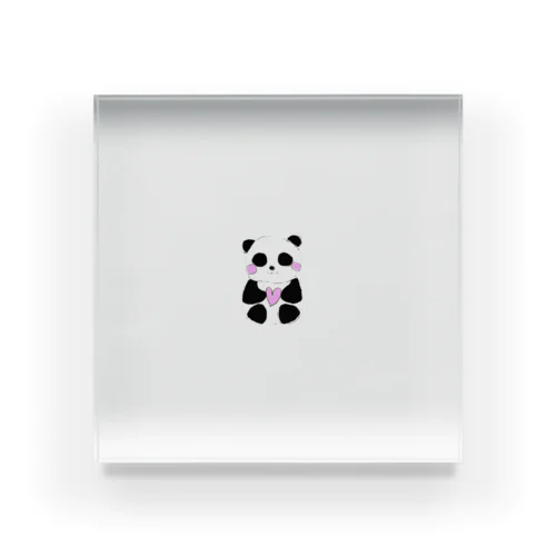 Panda with love  Acrylic Block