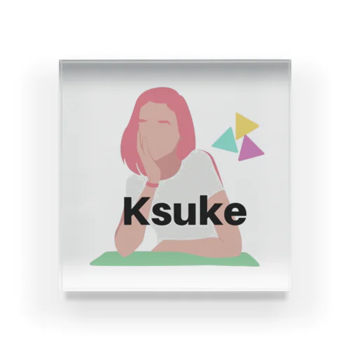 Ksuke ロゴ Acrylic Block