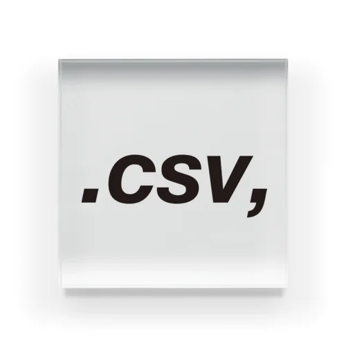 .csv,  Acrylic Block