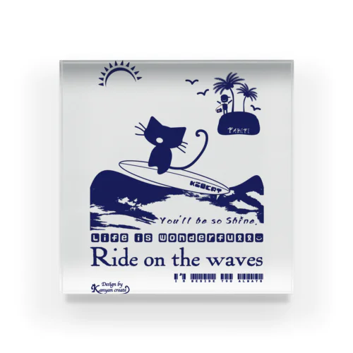 Ride on the Wave Acrylic Block