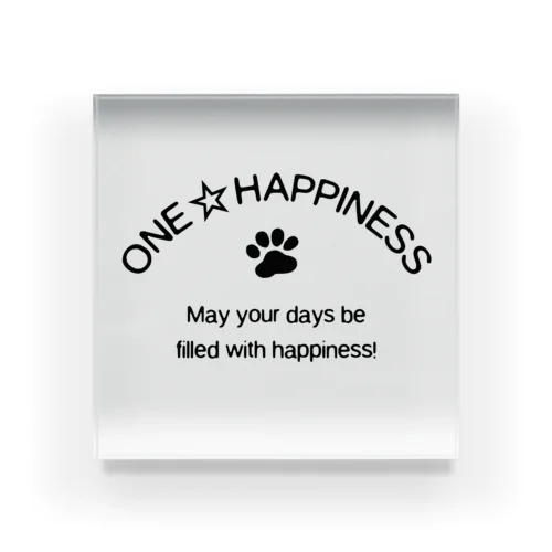 ONE☆HAPPINESS Acrylic Block