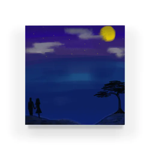 月夜の二人 Acrylic Block