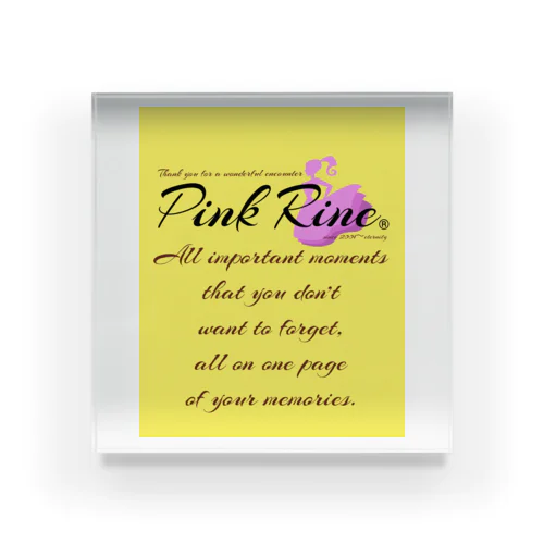 【Pink Rine】オリジナル Acrylic Block