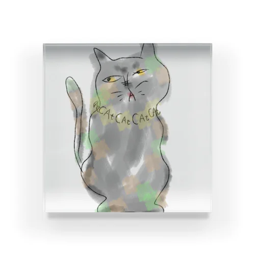 cat※necklace Acrylic Block