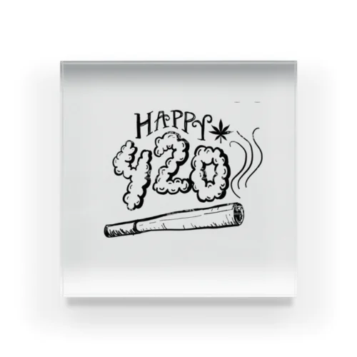 happy420 アクリルブロック