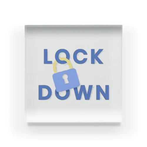 Lock Down  Acrylic Block