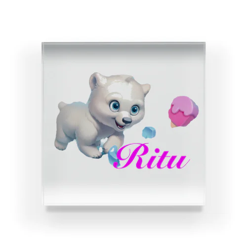 猫族＊犬族の部屋『Ritu』5 Acrylic Block