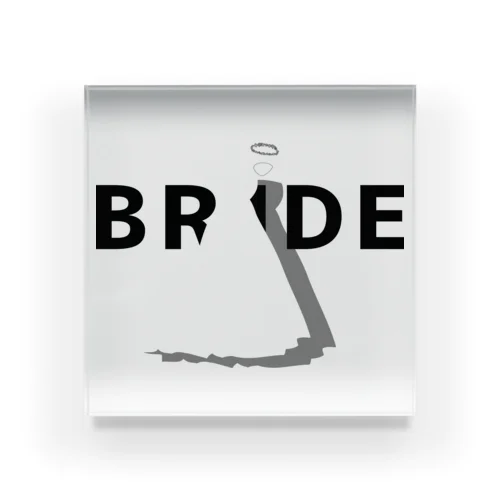 ペア(BRIDE)ドレス_白_WB アクリルブロック