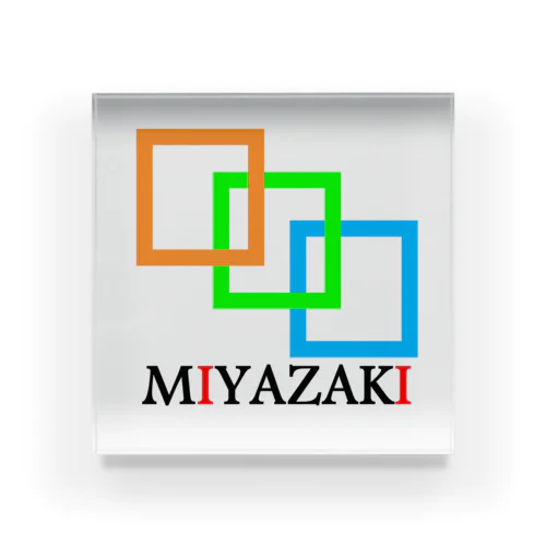 mIyazakI(宮崎) Acrylic Block