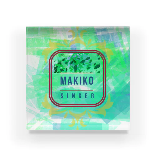 Makiko ロゴグッズ Acrylic Block