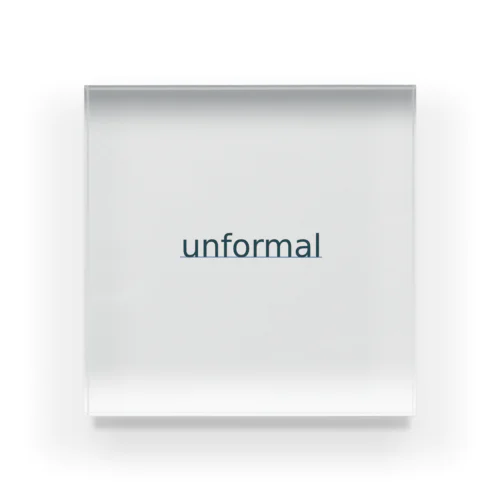 "unformal" goods アクリルブロック