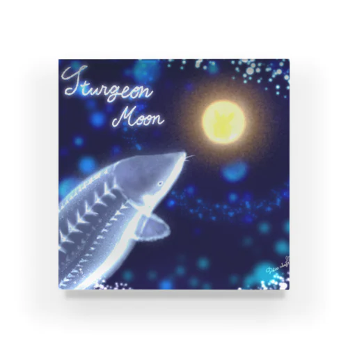 8月《Moonシリーズ》＊Sturgeon Moon＊ アクリルブロック