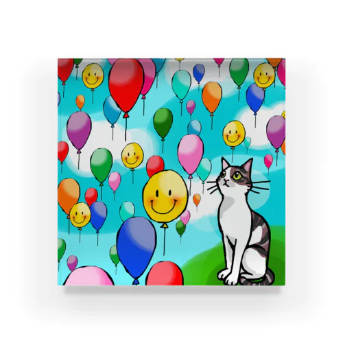 Dreaming balloons Acrylic Block