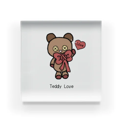 Teddy Love(ネーム入り) Acrylic Block