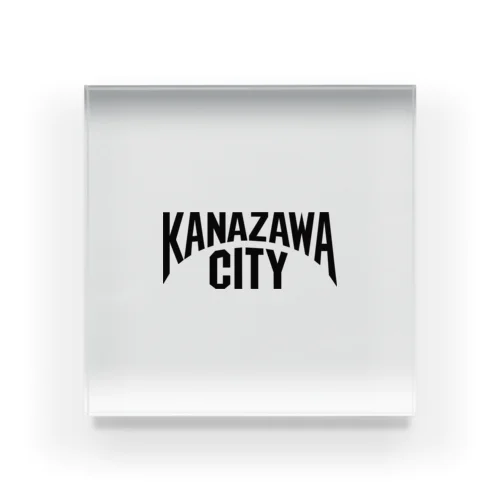 金沢　KANAZAWA　カナザワシティ Acrylic Block