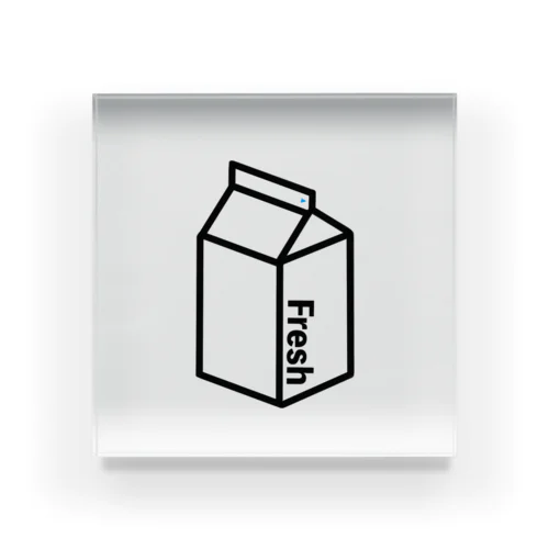 Fresh Milk  Acrylic Block