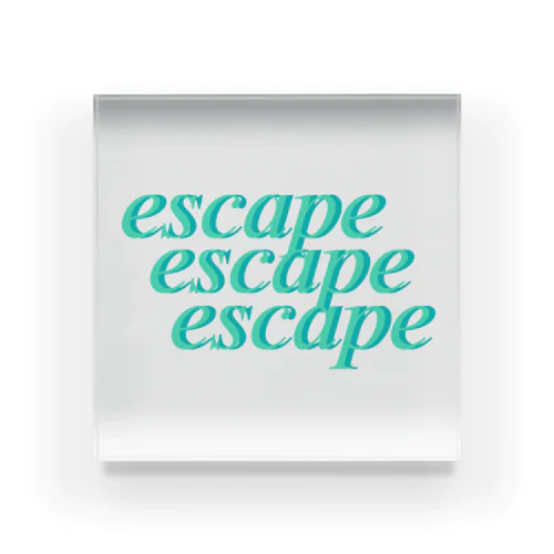 escape Acrylic Block