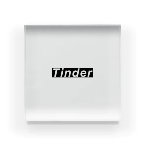 Tinderグッズbyじゅんじゅんver.BLACK Acrylic Block