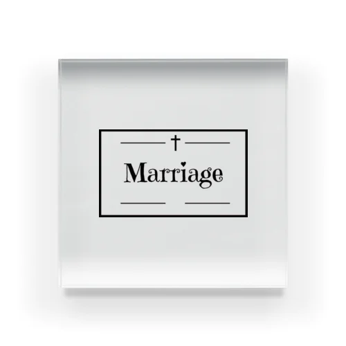 Marriage GothicStyle Acrylic Block