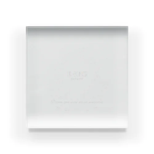 U-KING　1stLOGO ''siro'' 背面ありシリーズ Acrylic Block