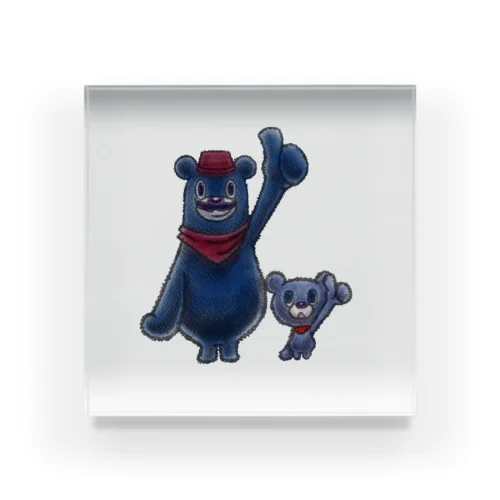 HITCH BEAR & DAD Acrylic Block