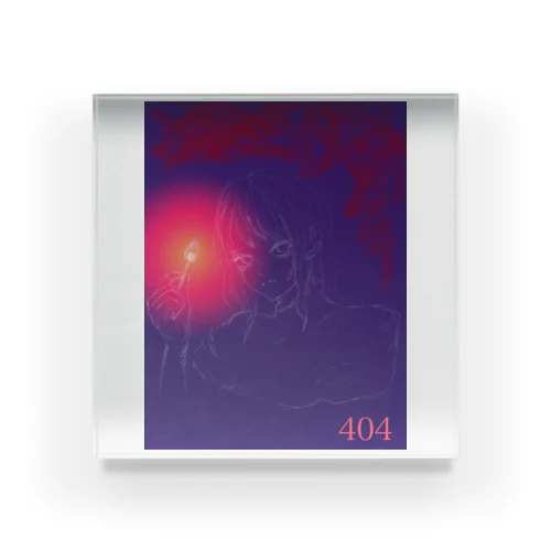 404 not found Acrylic Block