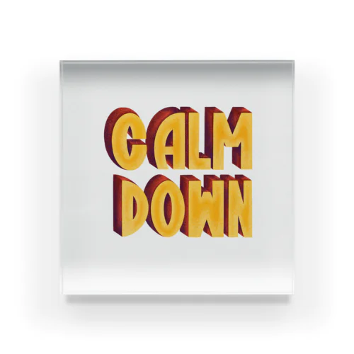 Calm down  Acrylic Block