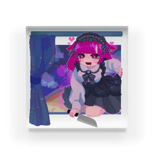 窓からヤンデレ少女 Acrylic Block