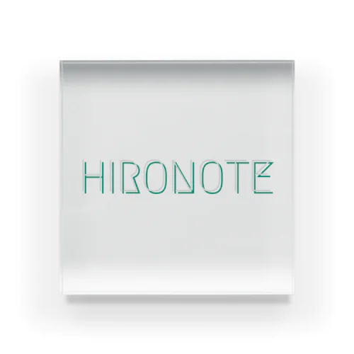 HIRONOTE キャップ アクリルブロック