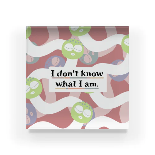 I don't know what I am（ver.2） Acrylic Block