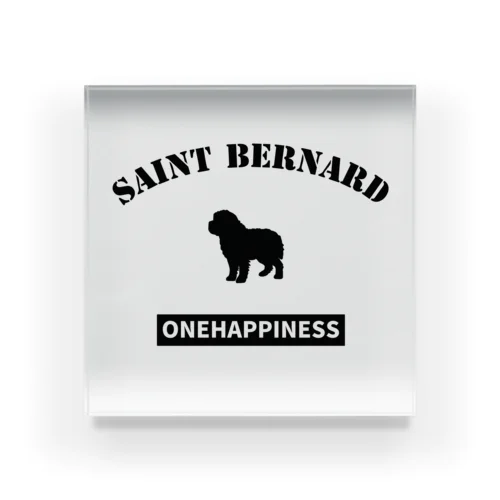 セントバーナード　ONEHAPPINESS Acrylic Block