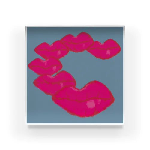 Pink lips シリーズ アクリルブロック