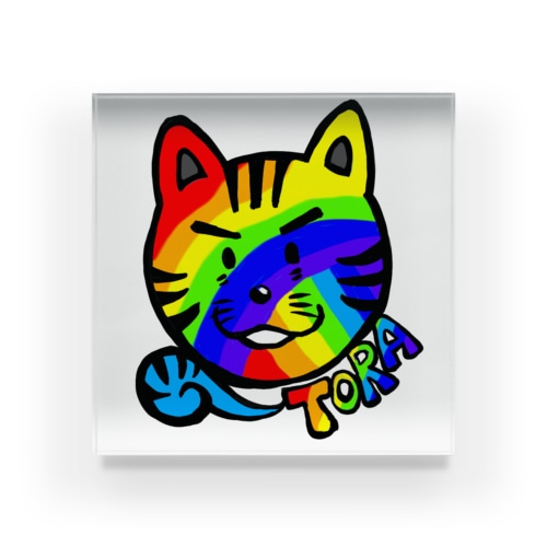 TORAくん(Rainbow) Acrylic Block