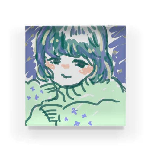 星のおんなの子 Acrylic Block