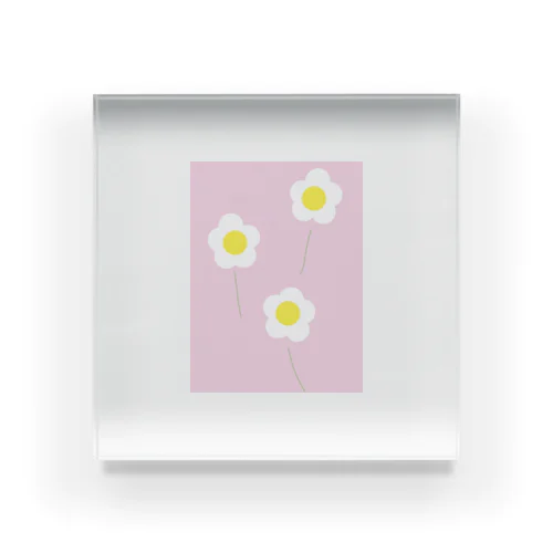 flower Acrylic Block