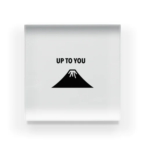 UP TOU YOU Mt.Fuji Acrylic Block