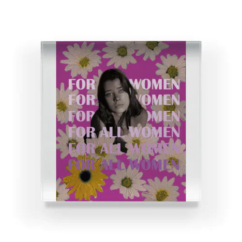 All for women 2 Acrylic Block