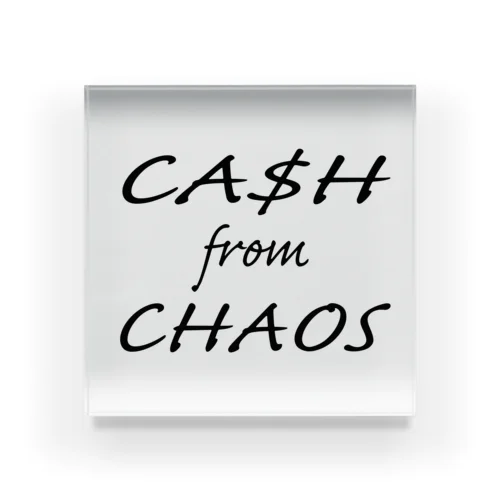 cash from chaos Acrylic Block